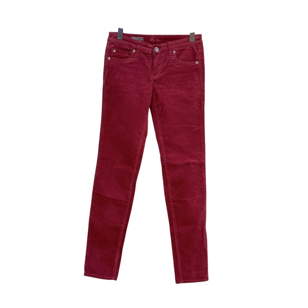 KFTK red corduroy skinny jean 'DIANA', women's size 2
